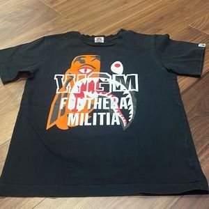 Bape Funthera Militia Tee Black - size 160